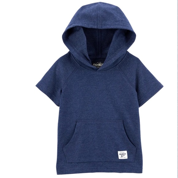 💚 Oshkosh Short Sleeved Hooded Sweatshirt - Picture 2 of 2